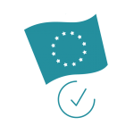 blaue Flagge Europa, EU